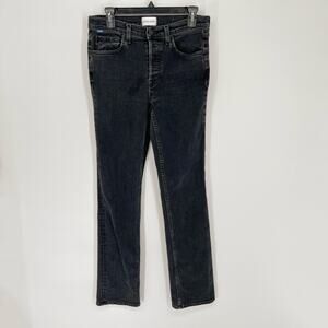 Cotton Citizen NEW Womens Cindy Jeans *REPAIR* Button Fly 29 Bleecker Wash Black